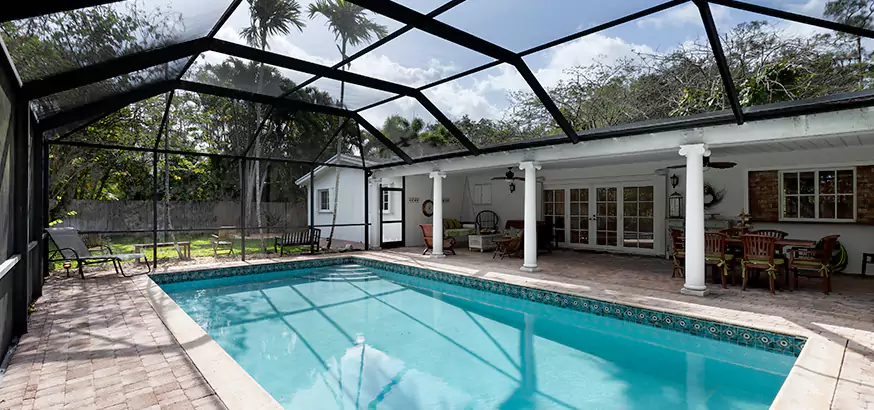 Pool Enclosure Door Screen Panel Repair