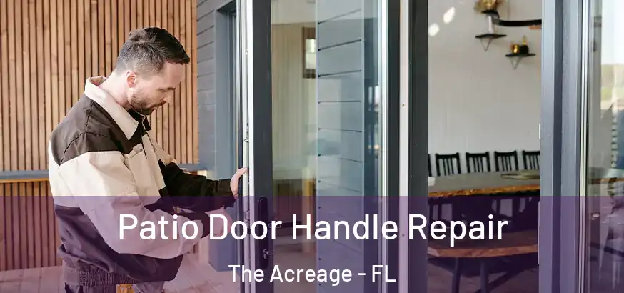 Patio Door Handle Repair The Acreage - FL
