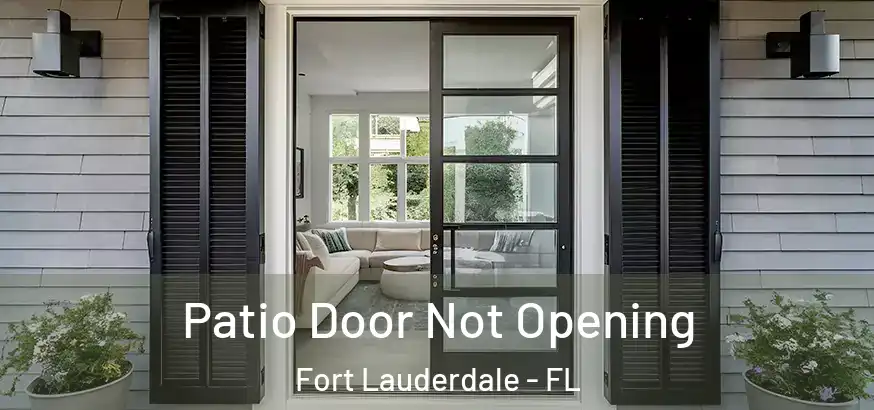  Patio Door Not Opening Fort Lauderdale - FL