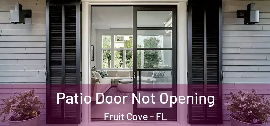  Patio Door Not Opening Fruit Cove - FL