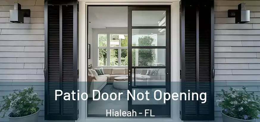Patio Door Not Opening Hialeah - FL