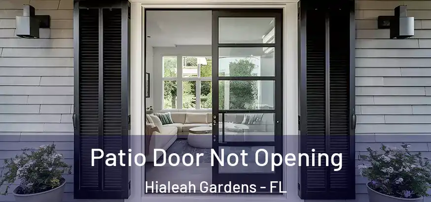 Patio Door Not Opening Hialeah Gardens - FL