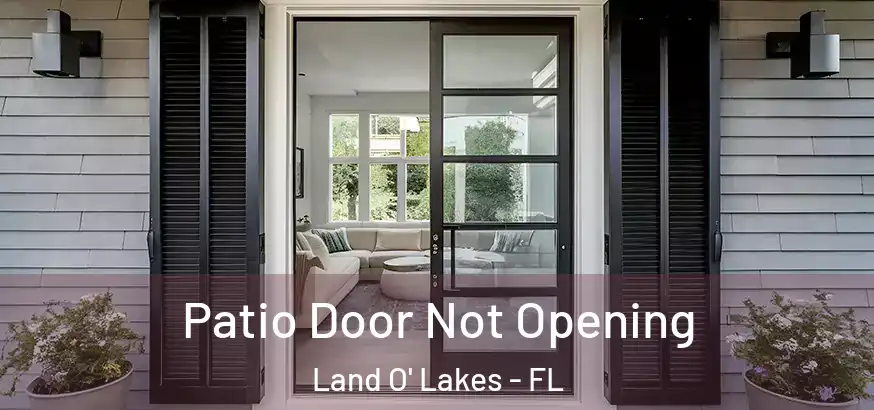  Patio Door Not Opening Land O' Lakes - FL