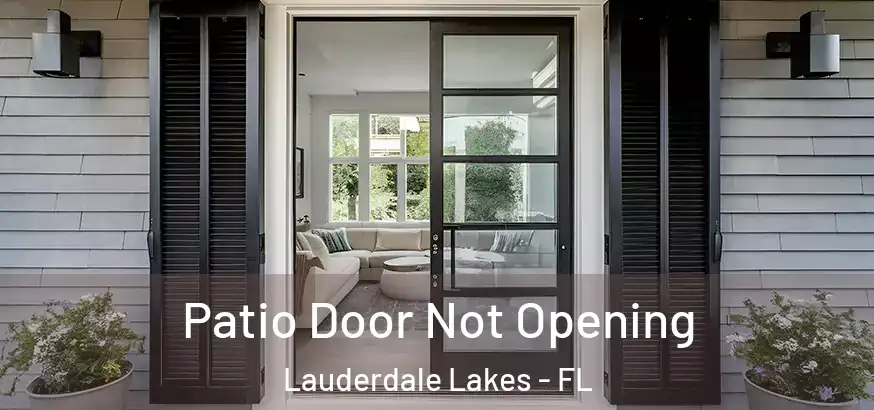 Patio Door Not Opening Lauderdale Lakes - FL