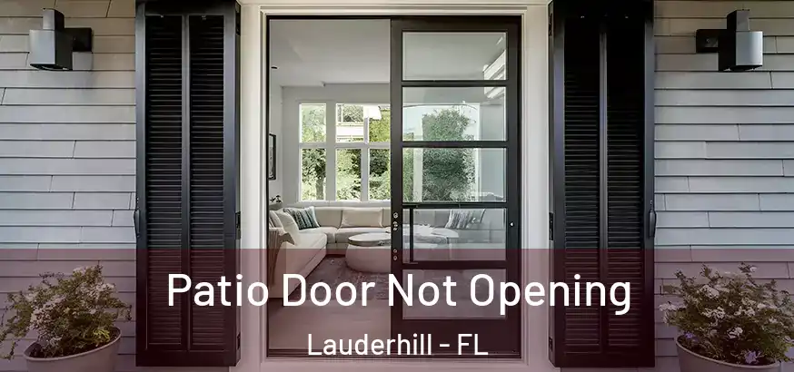  Patio Door Not Opening Lauderhill - FL