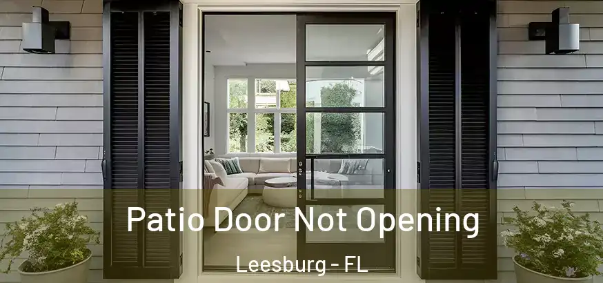 Patio Door Not Opening Leesburg - FL