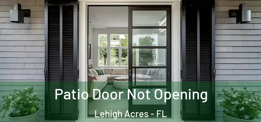  Patio Door Not Opening Lehigh Acres - FL