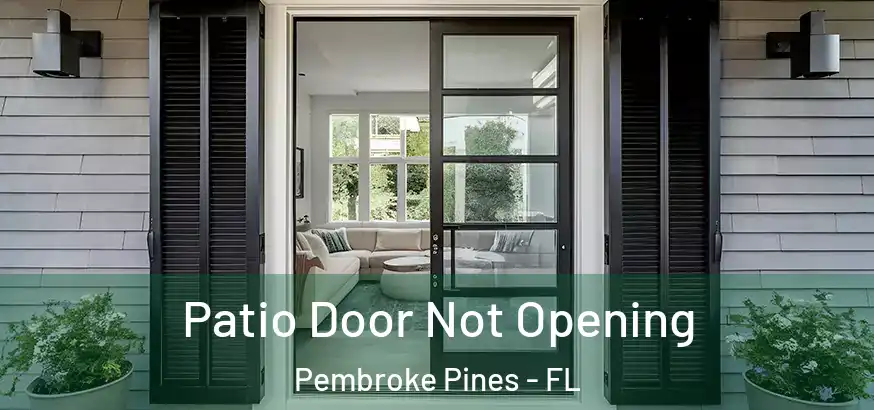  Patio Door Not Opening Pembroke Pines - FL