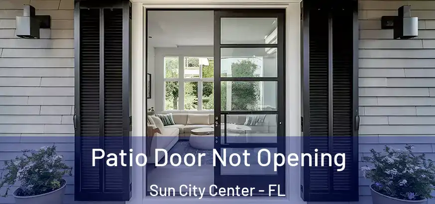 Patio Door Not Opening Sun City Center - FL
