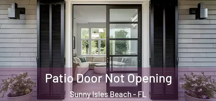  Patio Door Not Opening Sunny Isles Beach - FL
