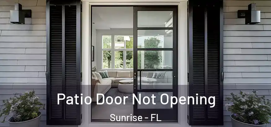  Patio Door Not Opening Sunrise - FL