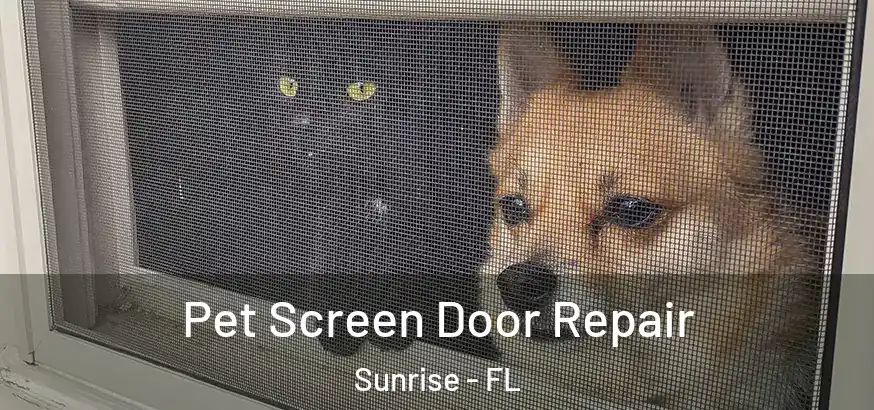 Pet Screen Door Repair Sunrise - FL
