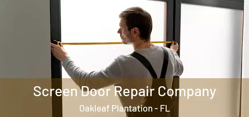 Screen Door Repair Company Oakleaf Plantation - FL
