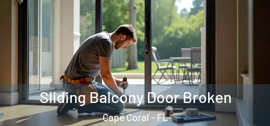  Sliding Balcony Door Broken Cape Coral - FL