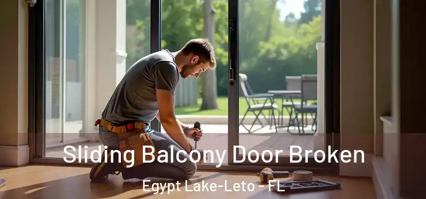  Sliding Balcony Door Broken Egypt Lake-Leto - FL