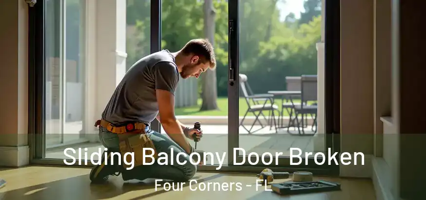  Sliding Balcony Door Broken Four Corners - FL