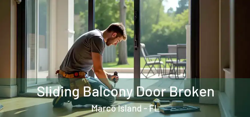  Sliding Balcony Door Broken Marco Island - FL