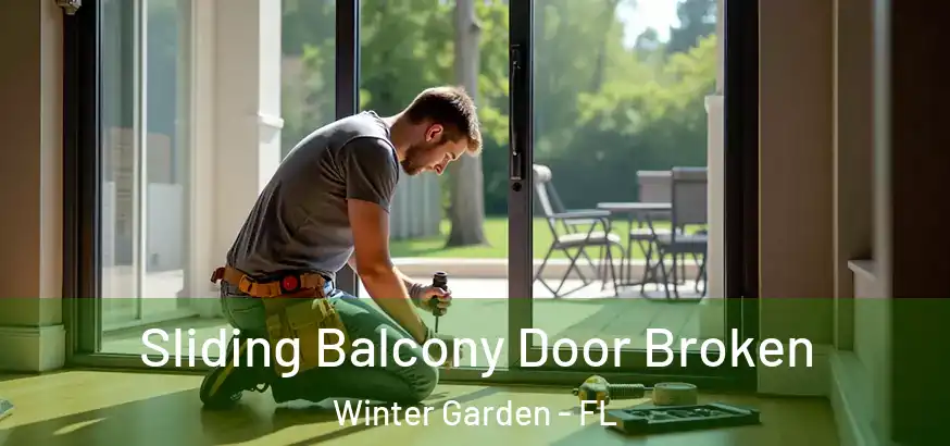 Sliding Balcony Door Broken Winter Garden - FL