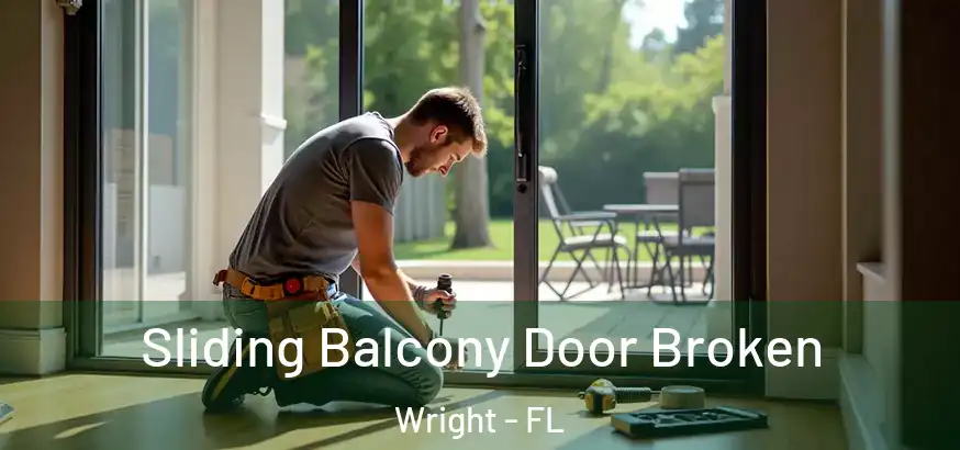  Sliding Balcony Door Broken Wright - FL