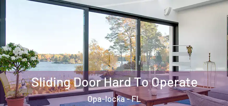  Sliding Door Hard To Operate Opa-locka - FL